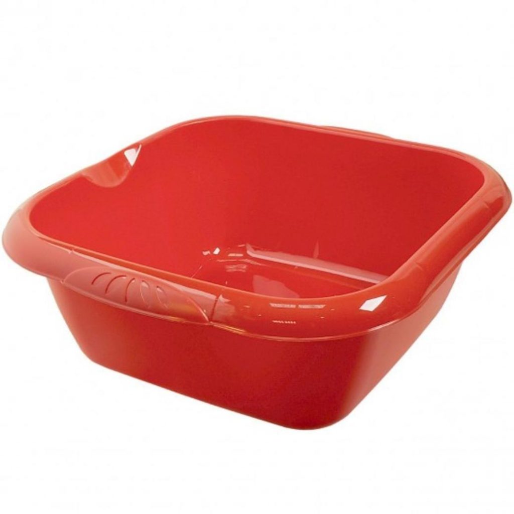 Ёмкость 8,0л квадратная красный