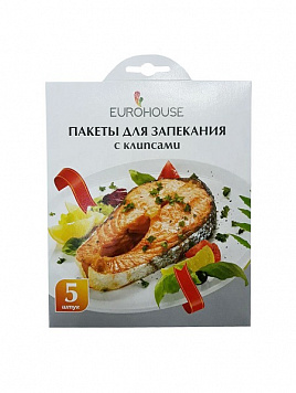 Пакет д/запекания 30х40см с клипсами