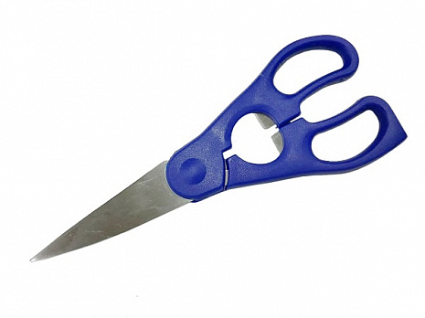 Ножницы кухонные 20см, синяя ручка