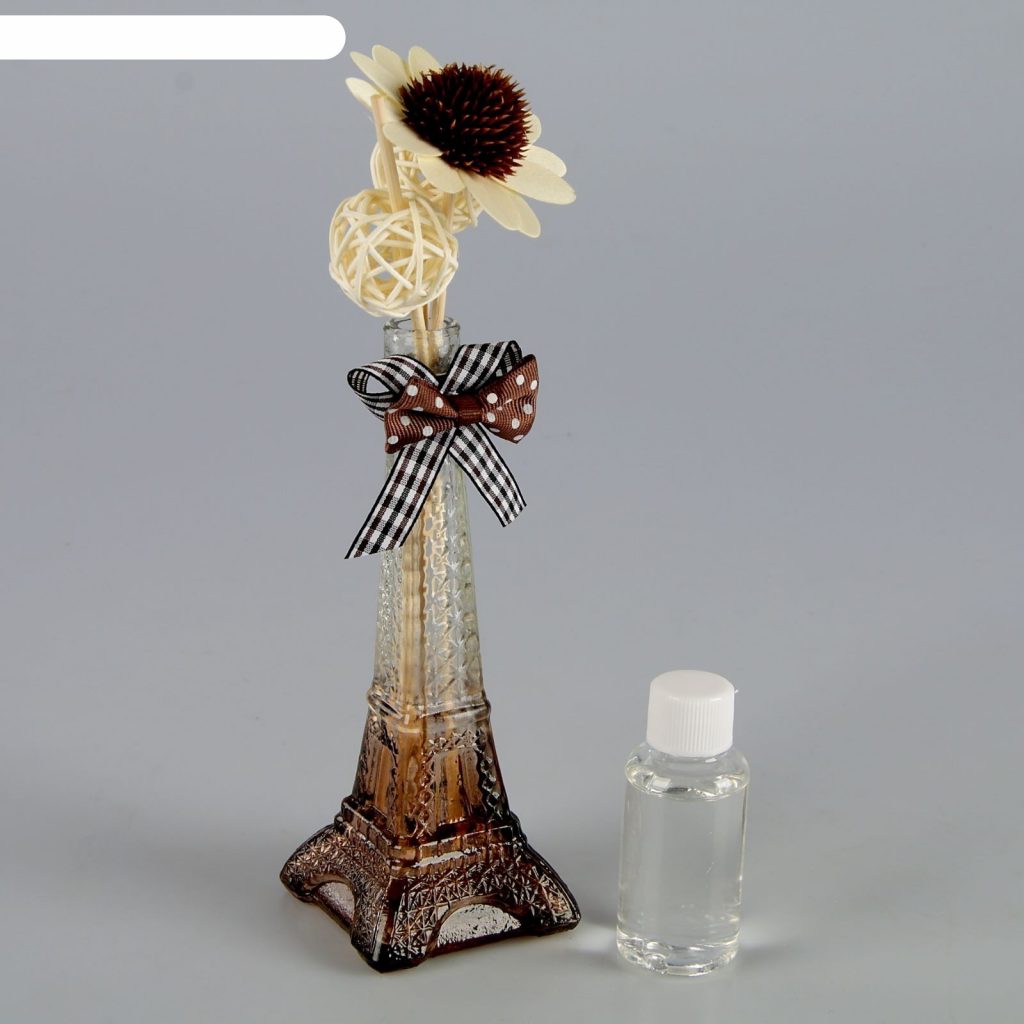 Набор подарочный “Эйфелева башня” (ваза, 2 палочки, декор, аромамасло 30мл зел.чай)