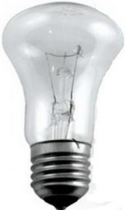 Лампа накаливания Б25, 40,60,75,95Вт Е27 230-240В