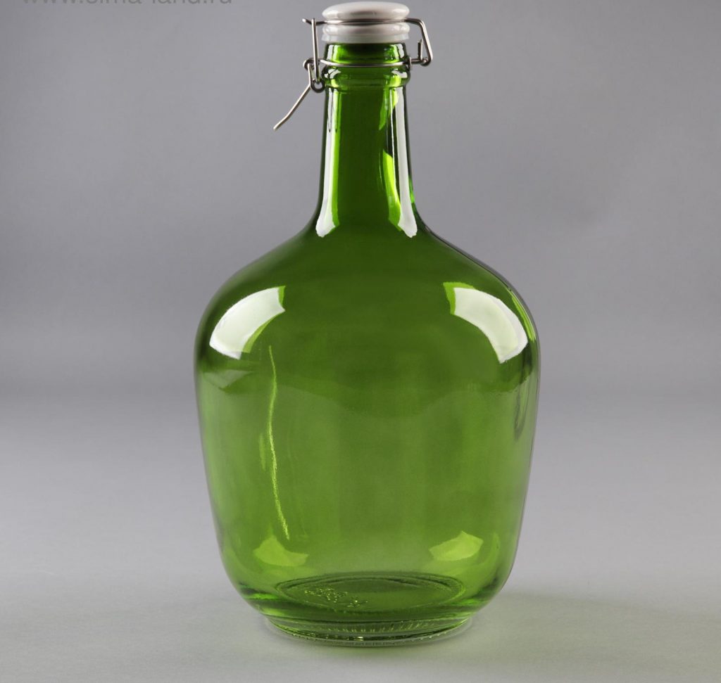 Бутылка стекл. 3,4л “GJA Атами” с фарф.кр. бугельн.