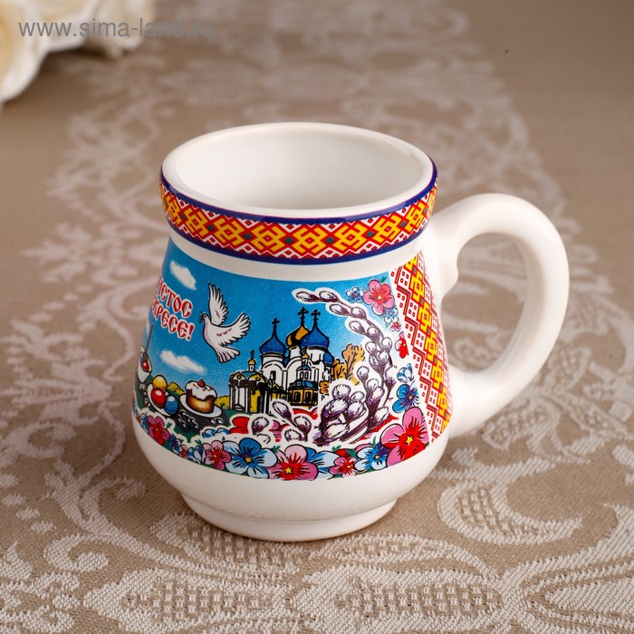 Кружка для святой воды “Бочонок. Пасха” 120мл