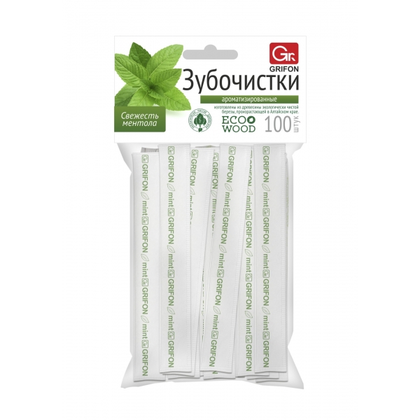 Зубочистки в индивид.упаковке, 100шт, береза