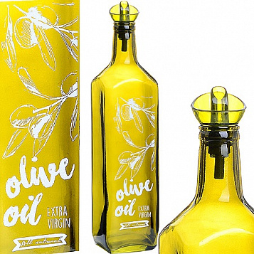 Бутылка д/масла 1000 мл, зеленое стекло