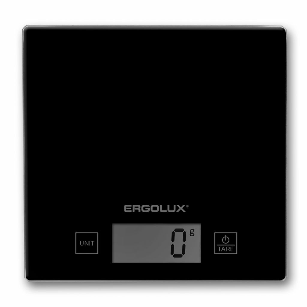 Весы кухон. ERGOLUX до 5кг, 15х15 см, ЖК дисплей