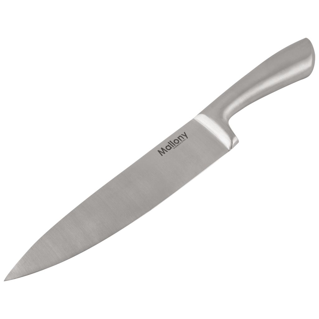 Нож Mallony MAESTRO, лезвие 18 см, цельнометаллич.сантоку
