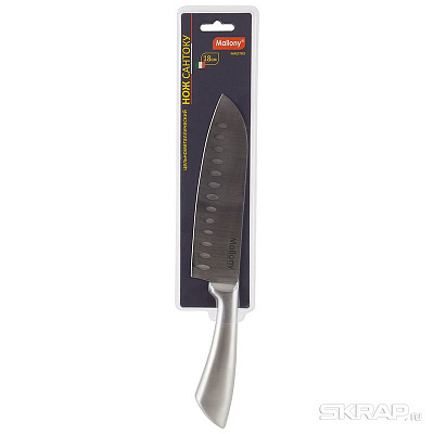 Нож поварской MAESTRO, лезвие 20 см, цельнометаллический