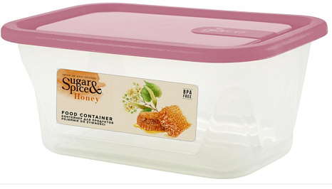 Контейнер 0,2 л для продуктов Sugar&Spice Honey прямоугольный брусника