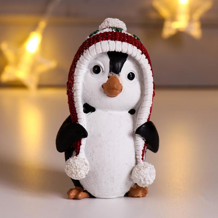Сувенир “Пингвиненок Тико в шапке-ушанке”