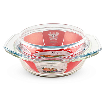 Форма для запекания 1,0 л круглая с крышкой