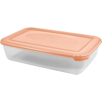 Контейнер 3,0 л polar д/хранения пищевых продуктов прямоугольная персиковая карамель