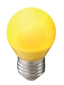 Лампа св/д Ecola шар G45 E27 5W Желтый 617389