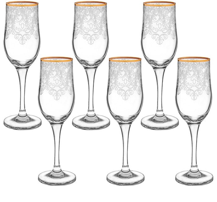 Набор бокалов д/шампанского 200мл “Византия” 6шт