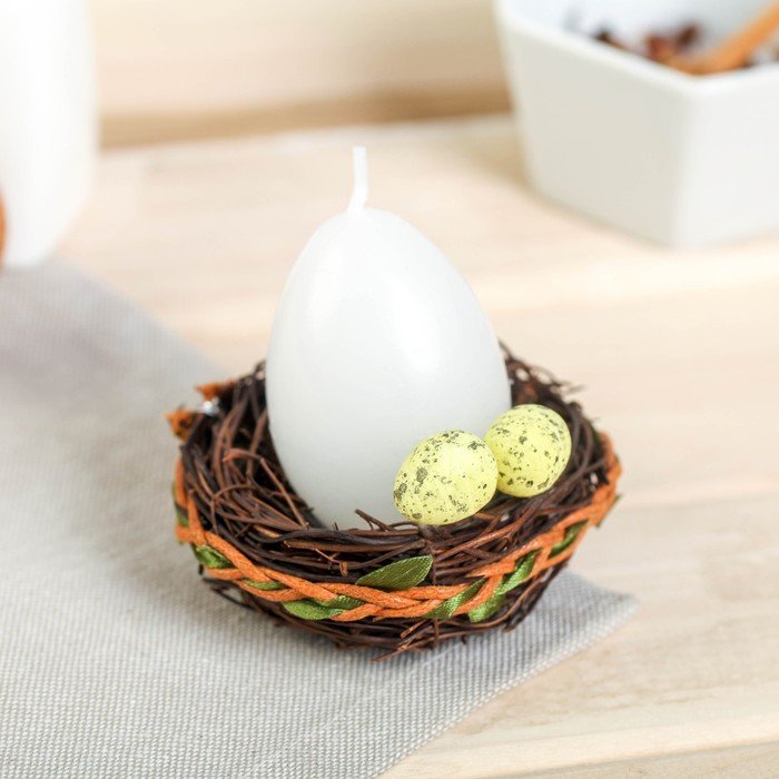 Свеча пасхальная “Яйцо в гнезде”
