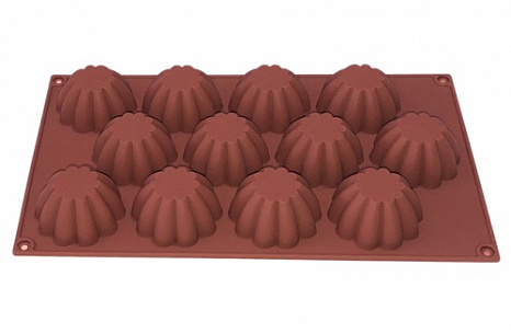 Форма силиконовая 12 кексов 29х17х2,8 см