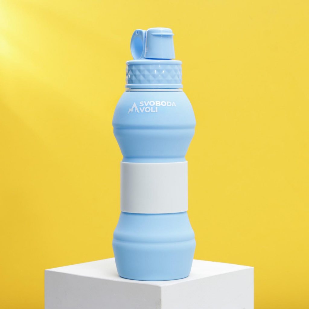 Бутылка 700мл для воды “Svoboda voli” силиконовая