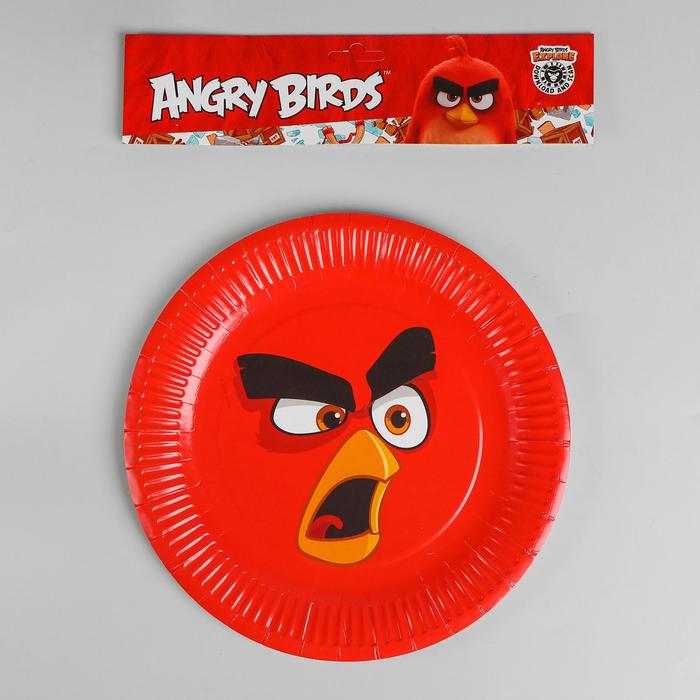 Тарелка бумажная “Angry Birds” 6шт, 23см