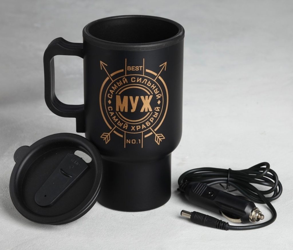 Термокружка в прикуриватель 450мл “Муж”