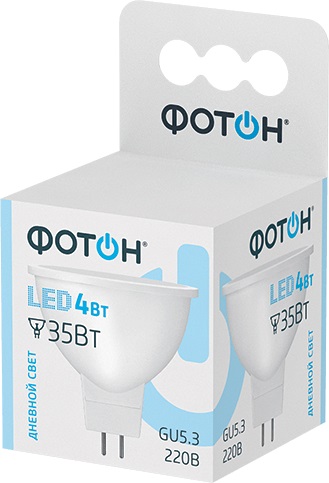 Лампа Фотон MR16 4W GU5.3 4000K