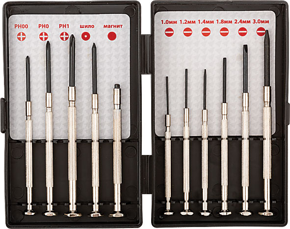 56132 Отвертки часовые 11шт