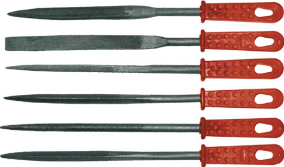 42160 Надфили пластик. ручка 5*140мм 6шт