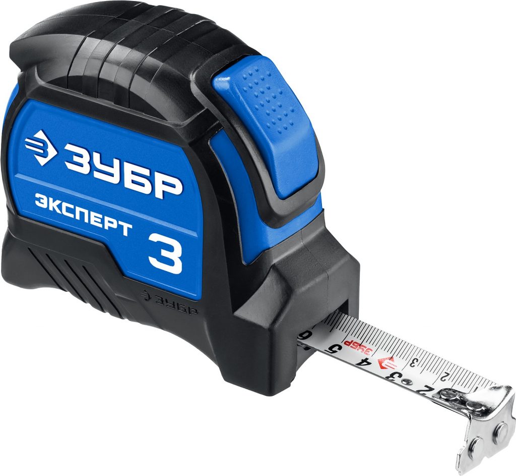 Рулетка 3м*16мм автостоп обрезин. корпус ЗУБР 34057-03-16