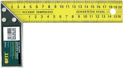 19445 Угольник столярный желтый 500мм