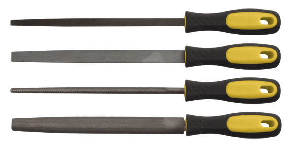 42596 Н-р напильников 4шт прорез. ручки 200мм