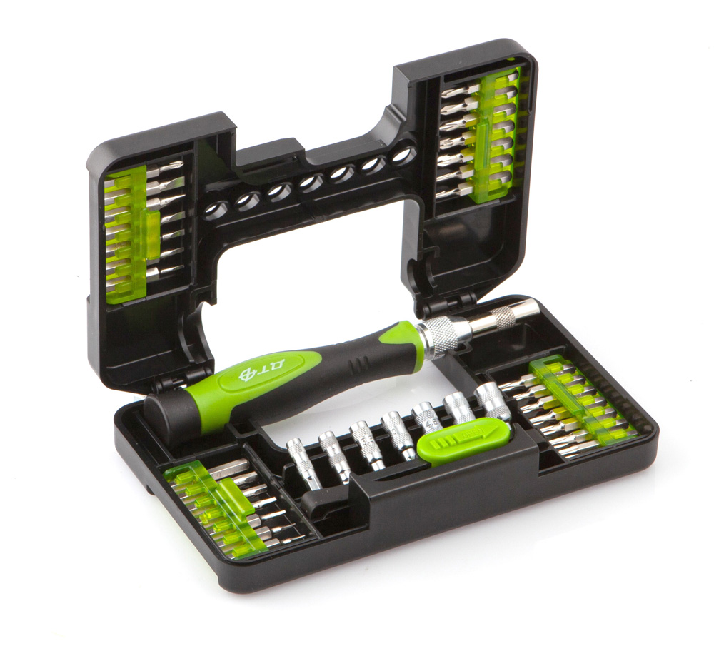 Отвертка цанговая с битами 1/8″ 37пр.  ДТ 786137