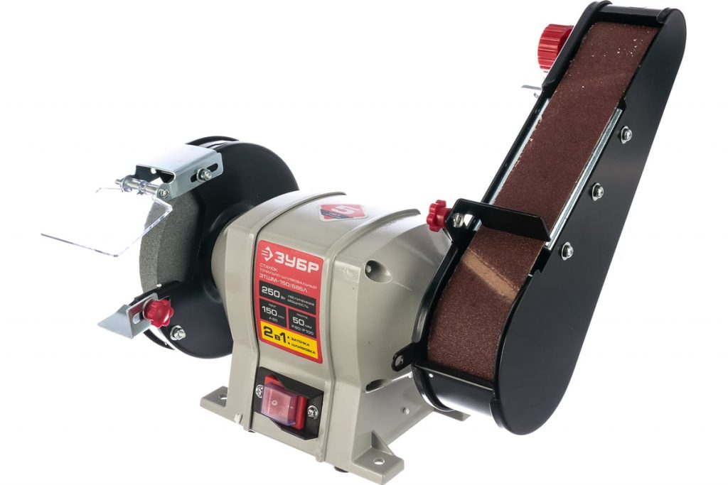 Заточной станок с шлифовальной лентой 150мм 250Вт ЗУБР ЗШТМ-150/686